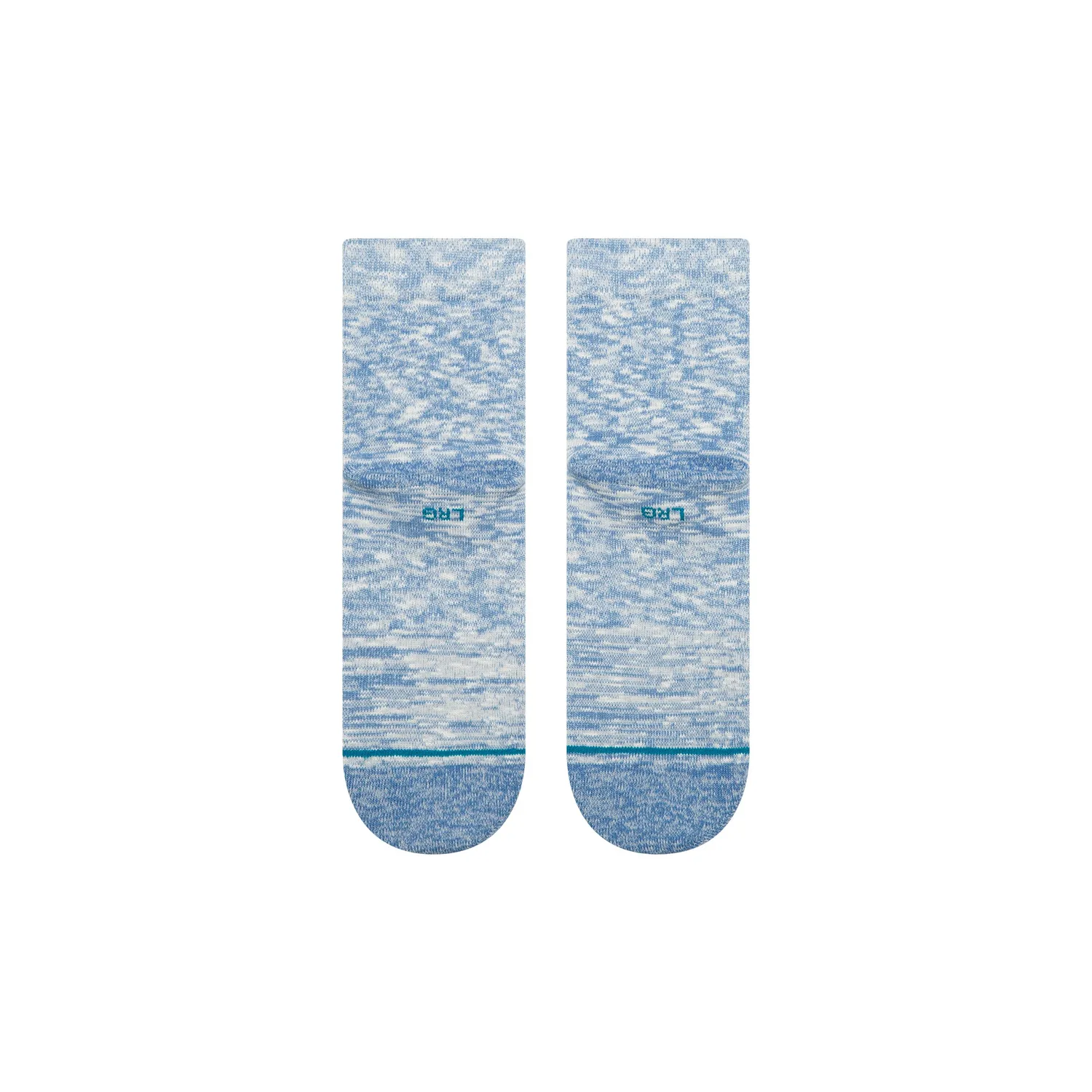 Stance Slub Quarter ankelstrømper Capri Blue bomuld