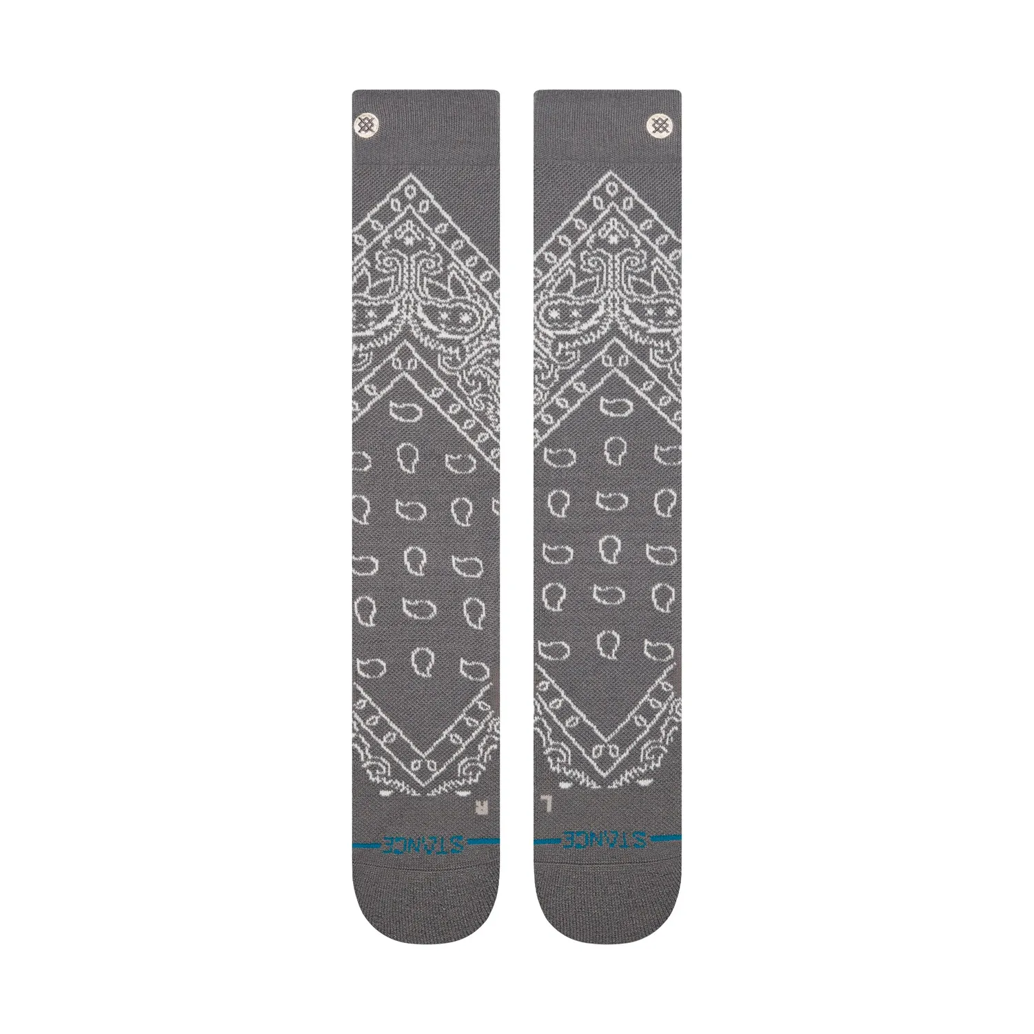 Stance Barrio Mid Wool skisokker mørkegrå merino