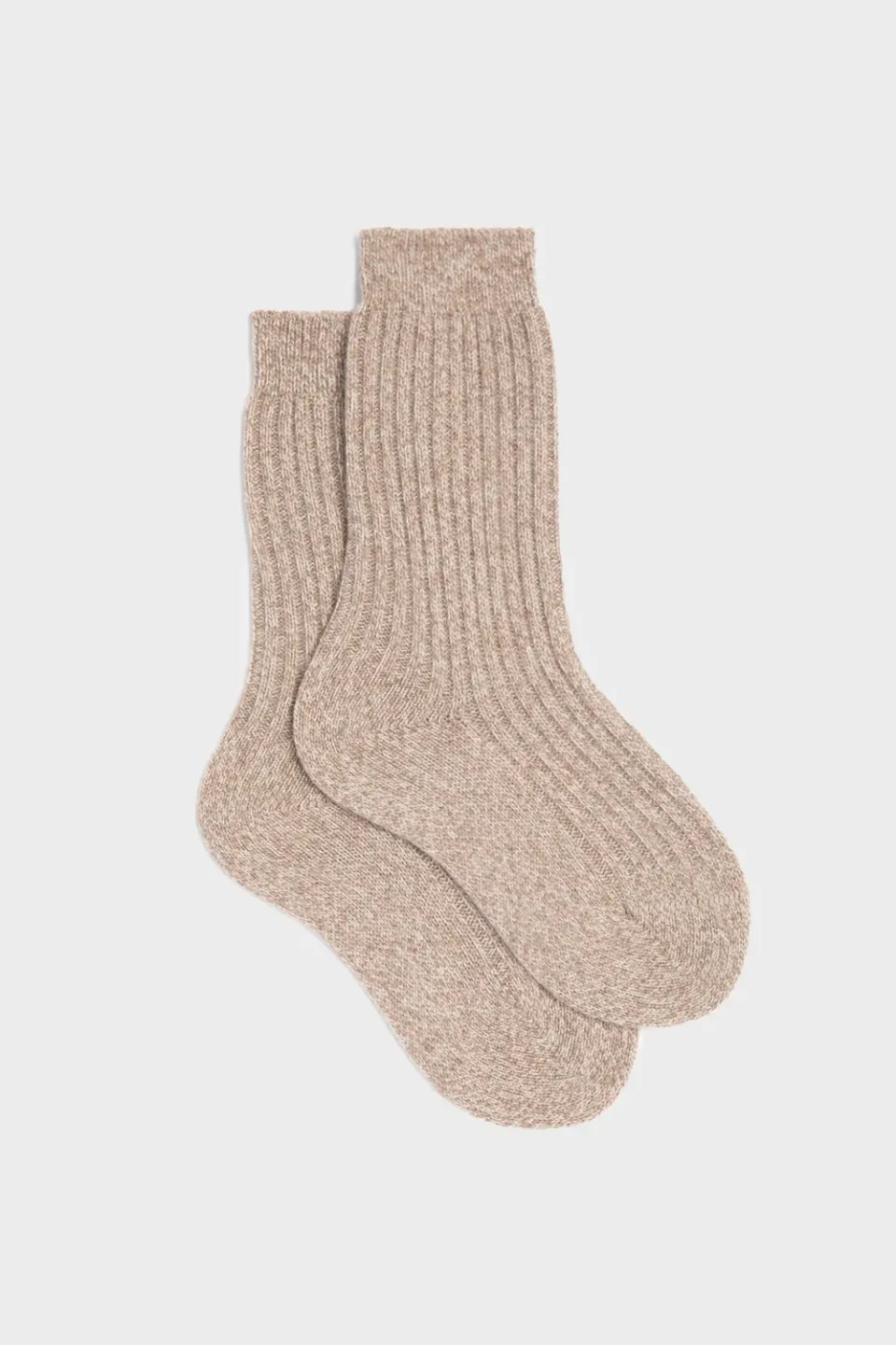 Bresciani Patrizia strømper sand uld cashmere dame