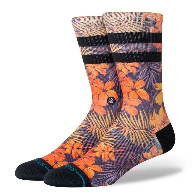 Stance Poipu crew sokker orange – medium cushion