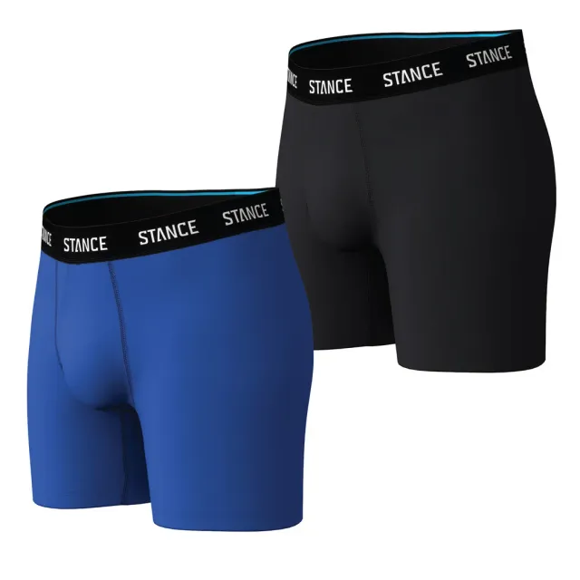 Stance Solid Boxer Brief boxershorts cobalt blue 2-pak