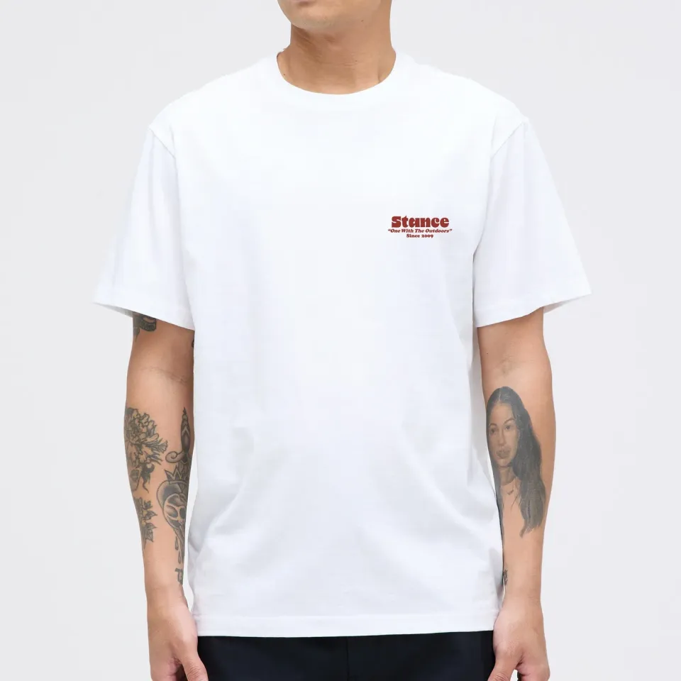 Stance Outdoors t-shirt hvid bomuld
