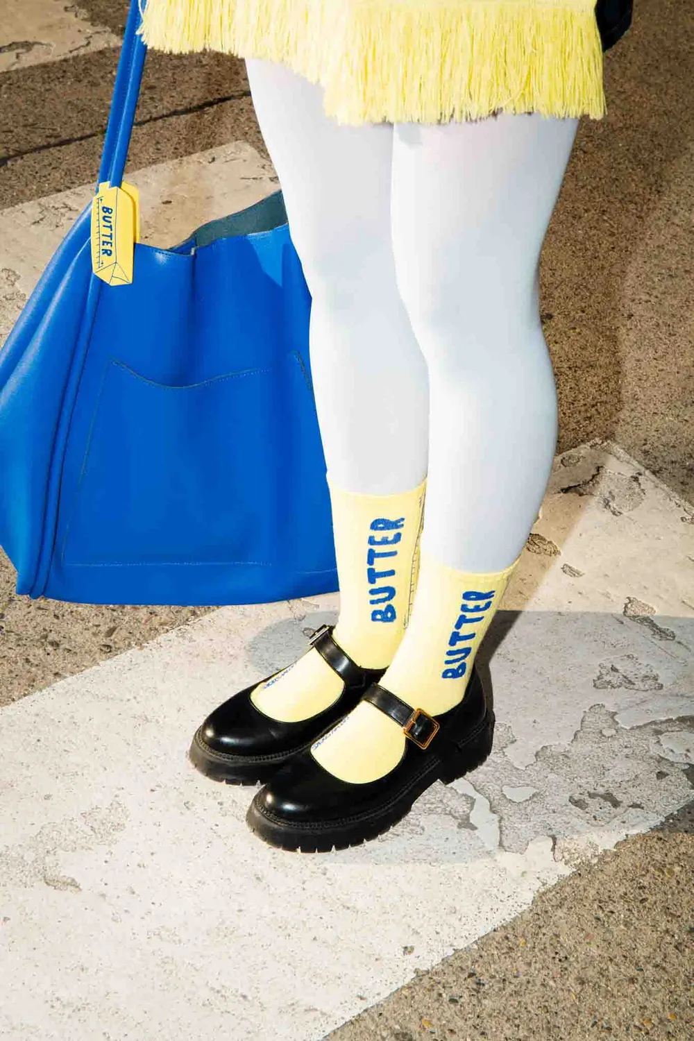 Eat My Socks Butter hårklemme beige acetate