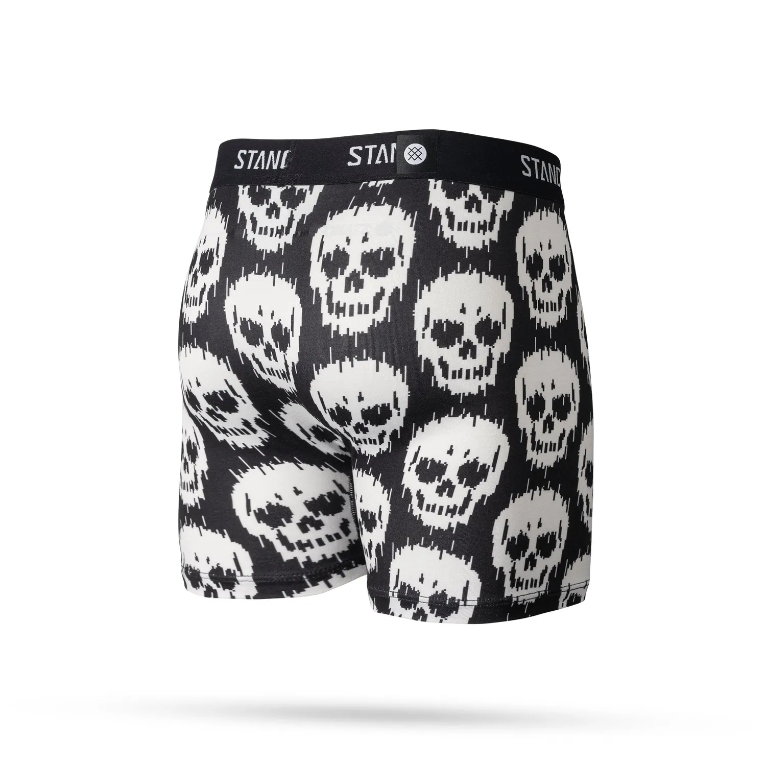 Stance Skull boxer brief til drenge sort – bomuldsblanding