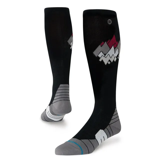Stance Peaks skisokker sort uld ultralet OTC