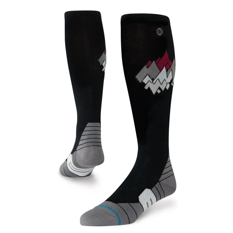 Stance Peaks skisokker sort uld ultralet OTC