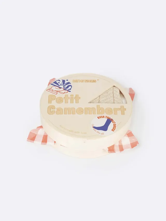 Eat My Socks Petit Camembert sokker ost beige