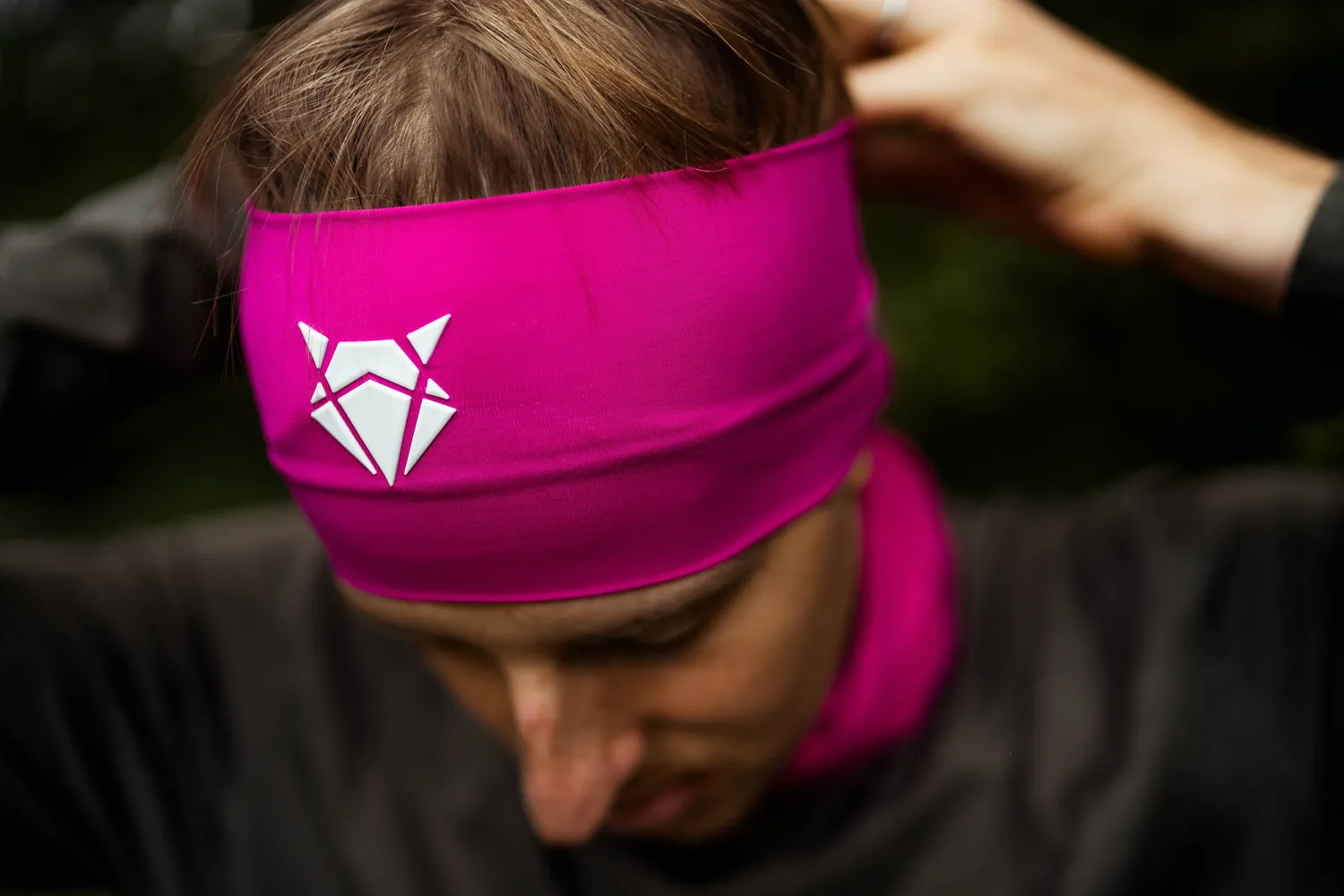 Incylence Headband V3 pandebånd magenta bred 10 cm