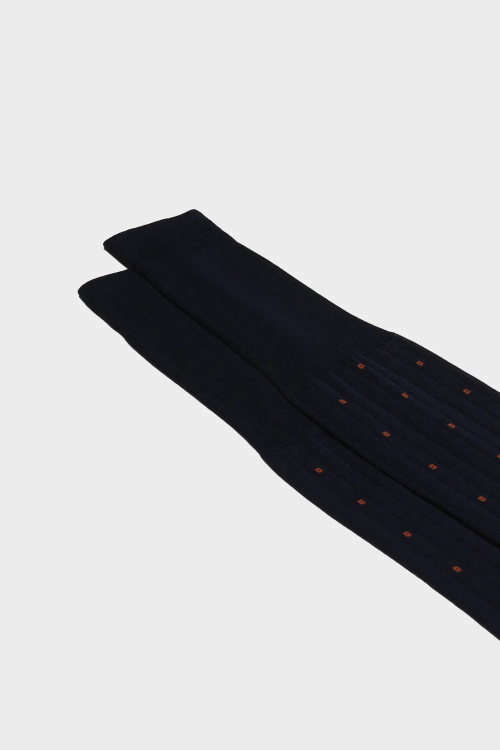 Bresciani Essentials Renato herre strømper navy-orange bomuld