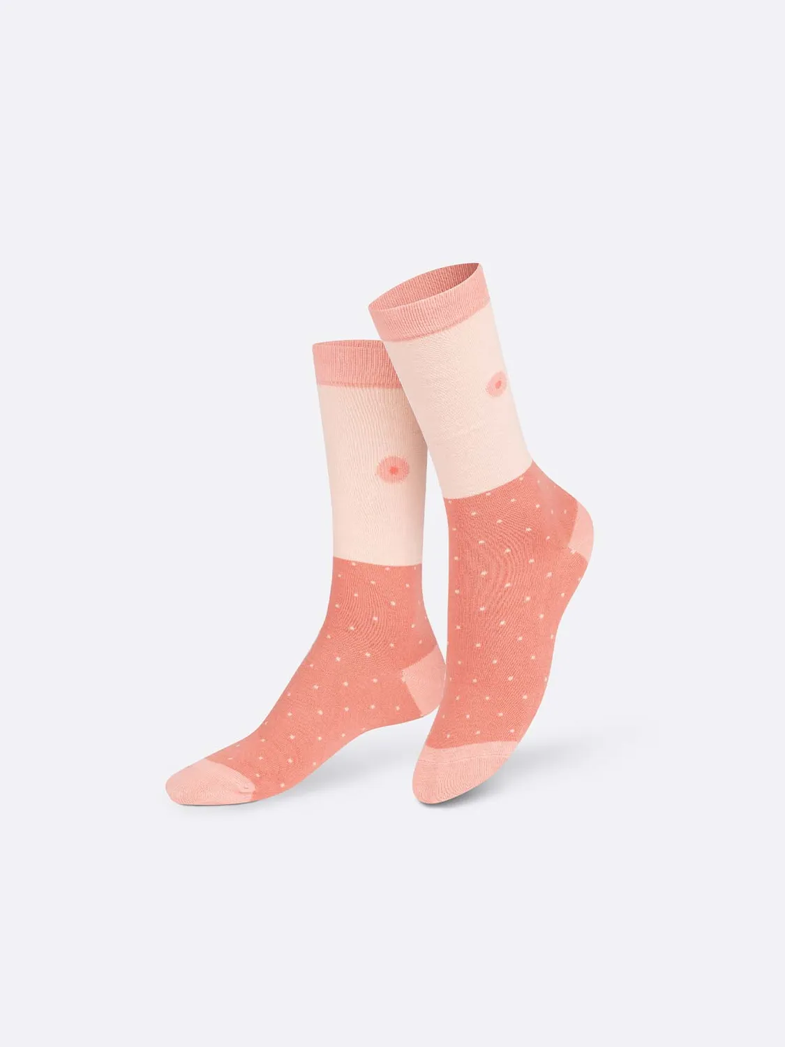 Eat My Socks Free the Nipple sokker hvide