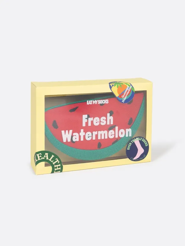 Eat My Socks Fresh Watermelon sokker vandmelon motiv