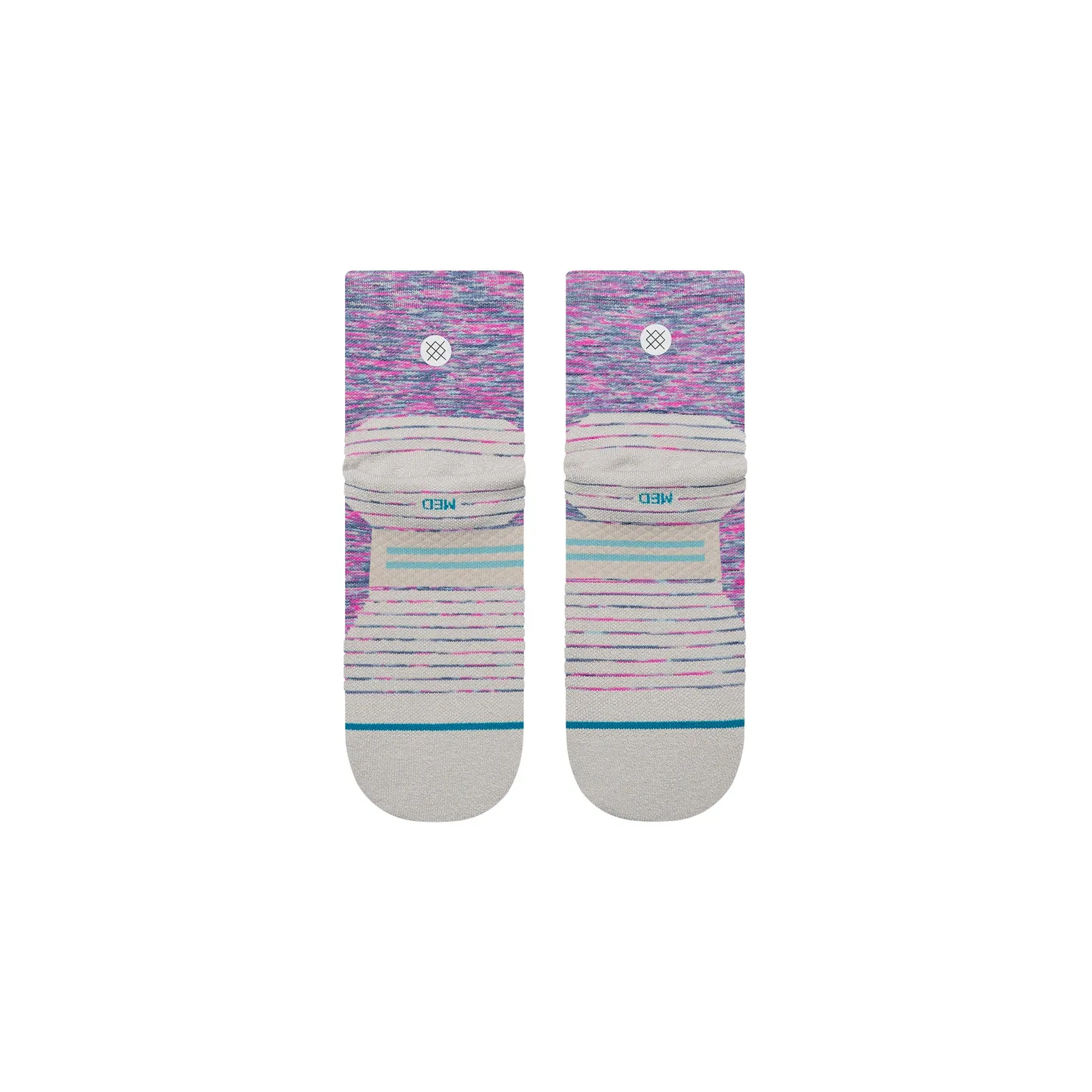 Stance Marshy Light Quarter løbestrømper pink 1 par let