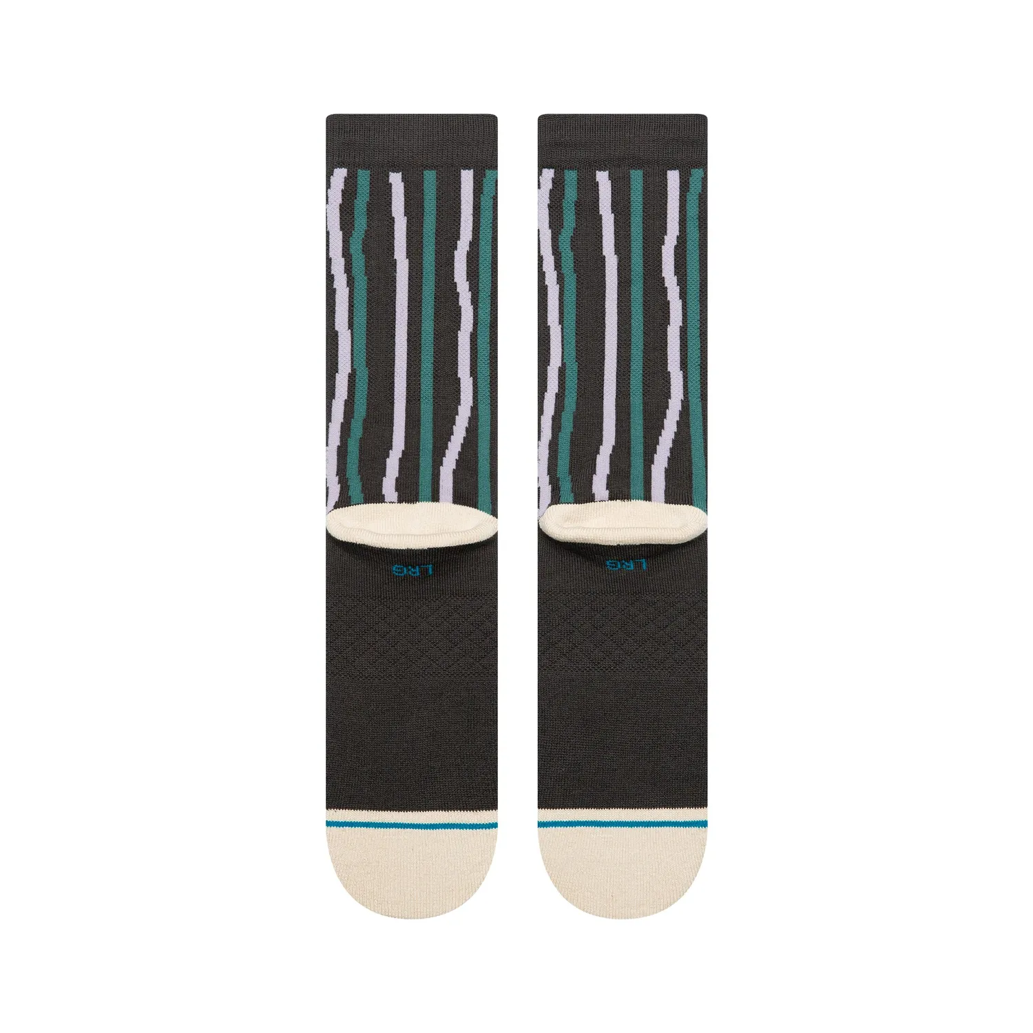 Stance Kelp Crew strømper Charcoal kæmmet bomuld
