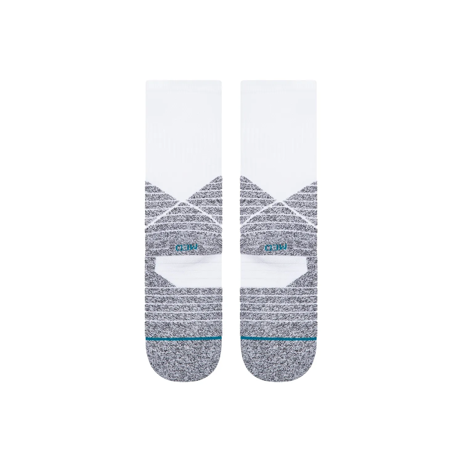 Stance Icon Sport Crew sportssokker hvide åndbare