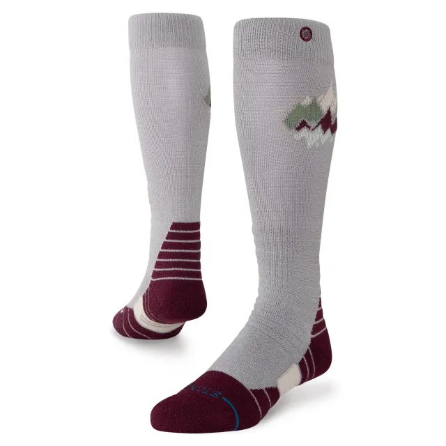 Stance Peaks Mid Wool skisok Fig uld
