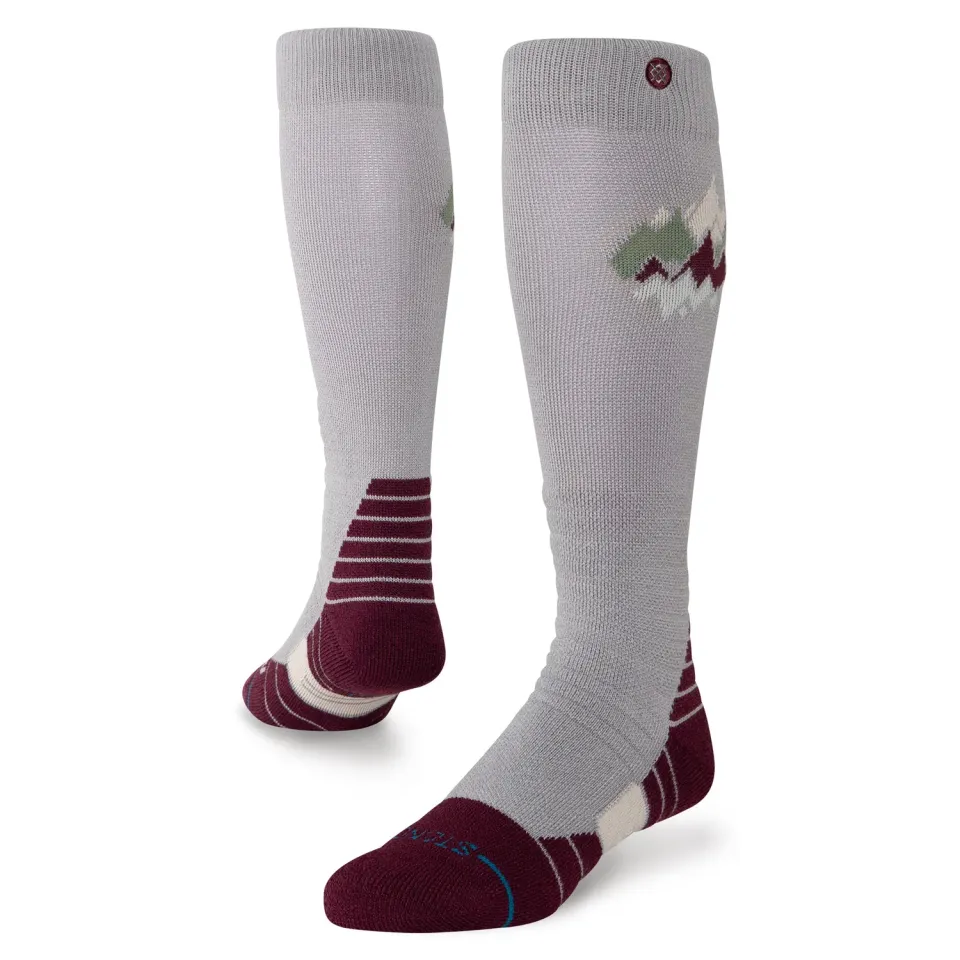 Stance Peaks Mid Wool skisok Fig uld