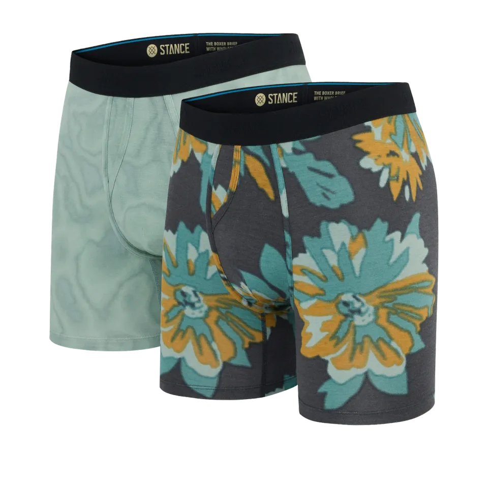 Stance Wholester boxershorts sort 2-pak – medium støtte