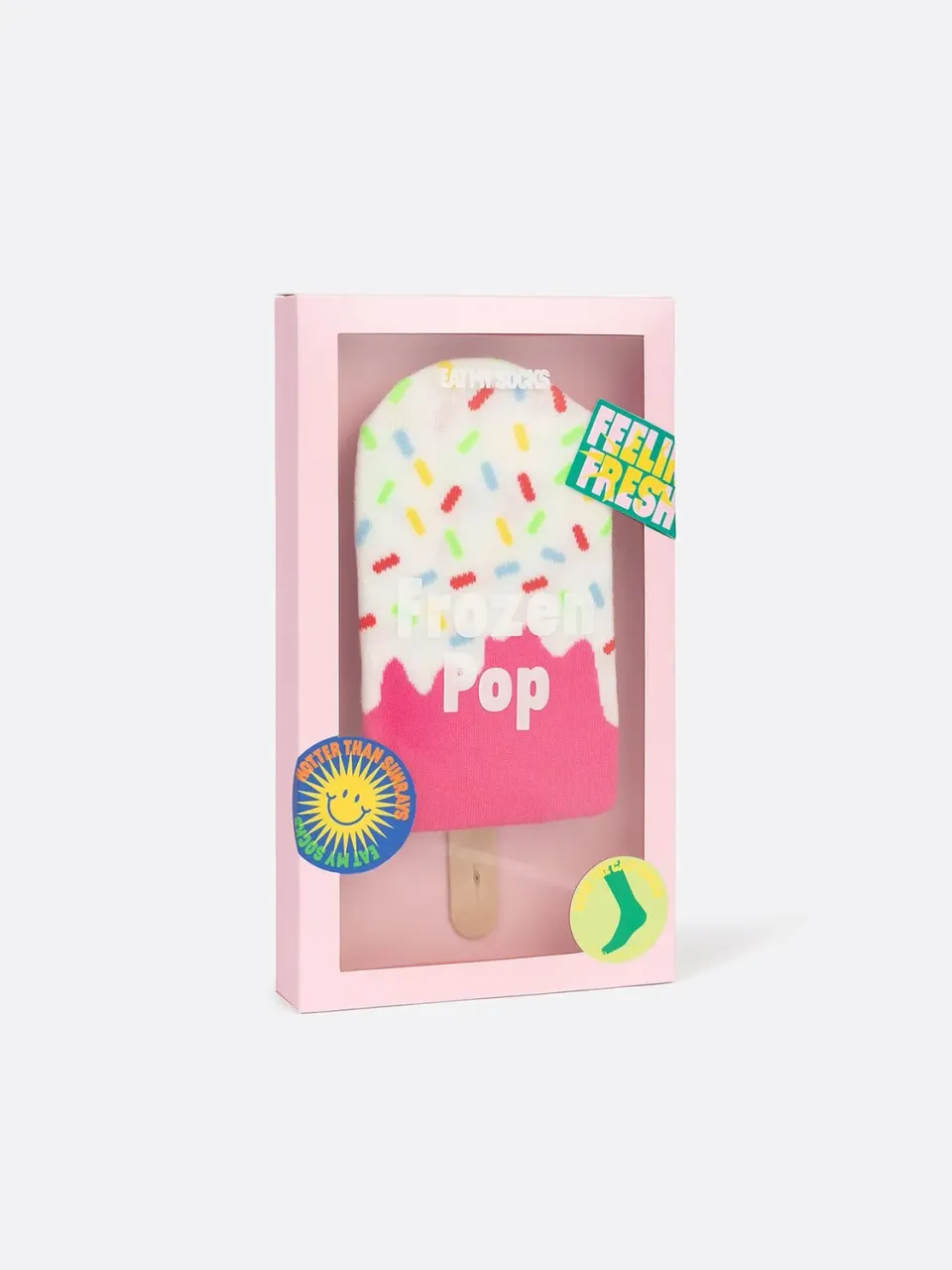Eat My Socks Frozen Pop Strawberry sokker jordbær bomuld