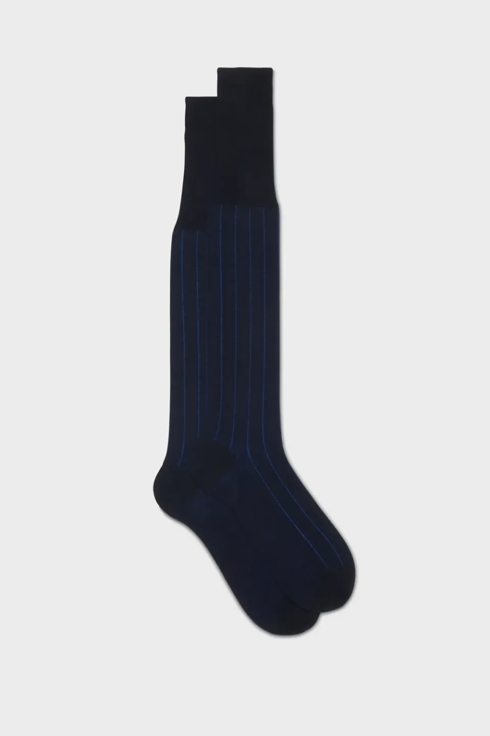 Bresciani Essentials Leone strømper navy royal bomuld