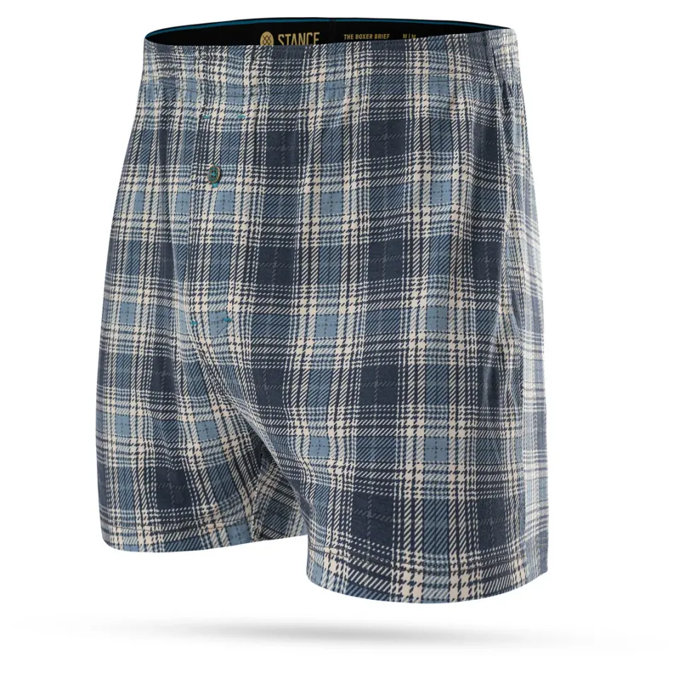 Stance Butter Blend boxer brief blue black – blød pasform