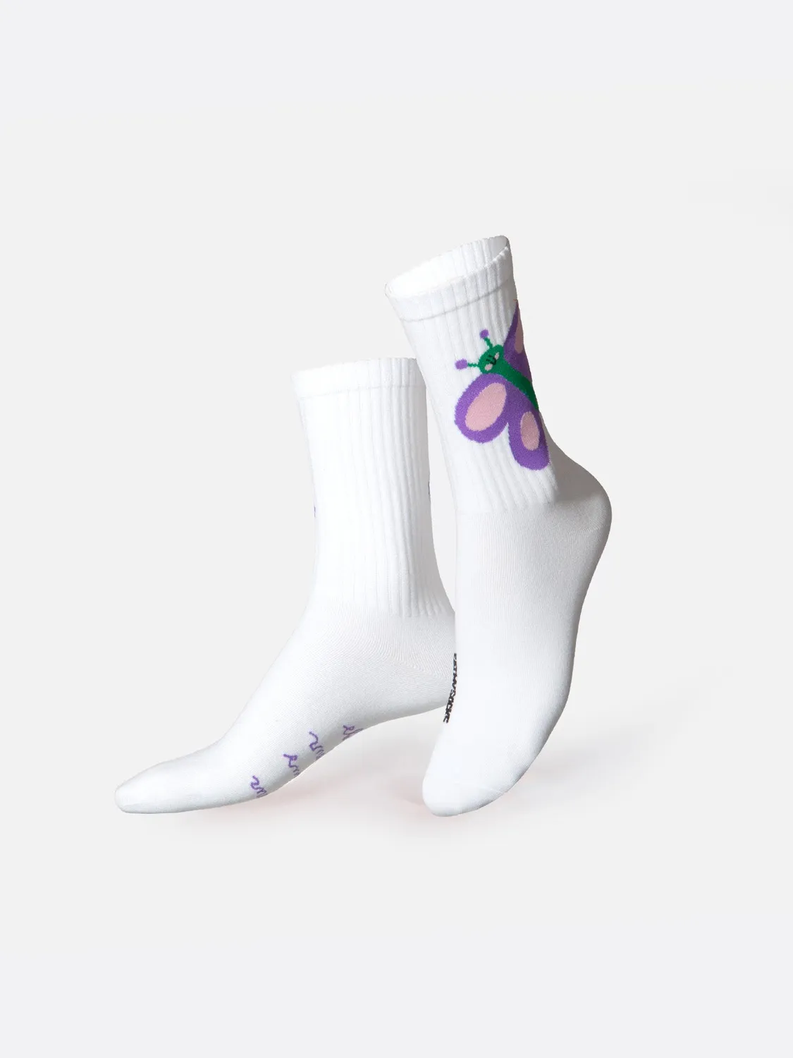 Eat My Socks Butterfly sokker pastel sommerfugl