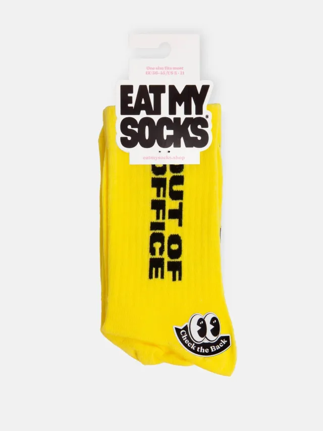 Eat My Socks Out of Office sokker flat-pack gave