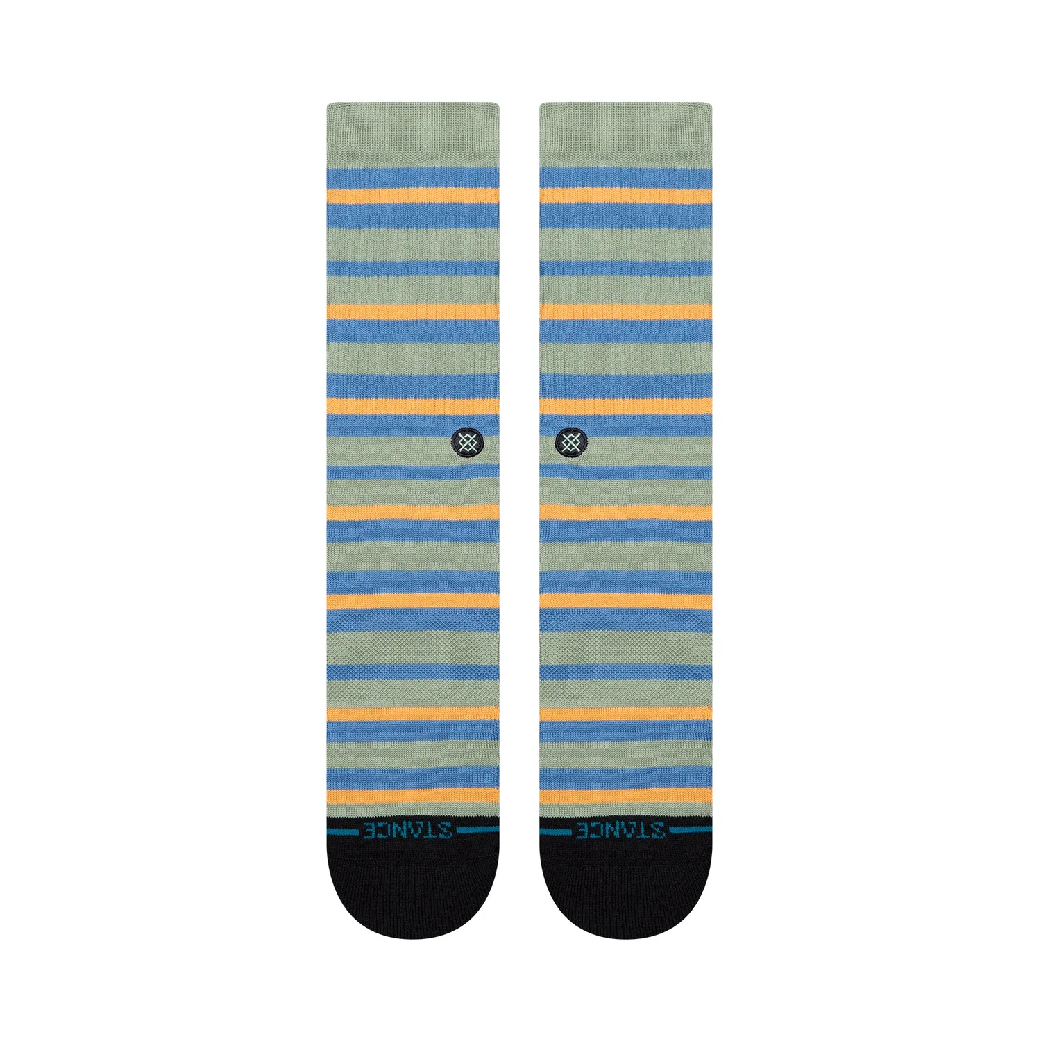 Stance Brett Crew strømper lysegrøn bomuld