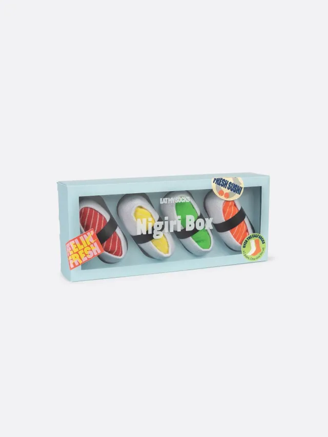 Eat My Socks Nigiri Box strømper 2 par sushibox