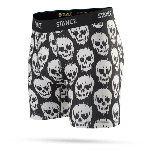 Stance Skulls boxershorts sort polyester herre