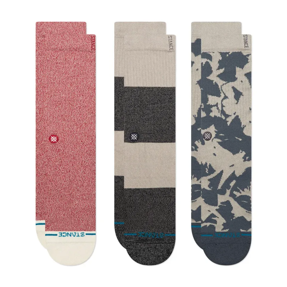 Stance Brutus Crew strømper multi 3-pak medium