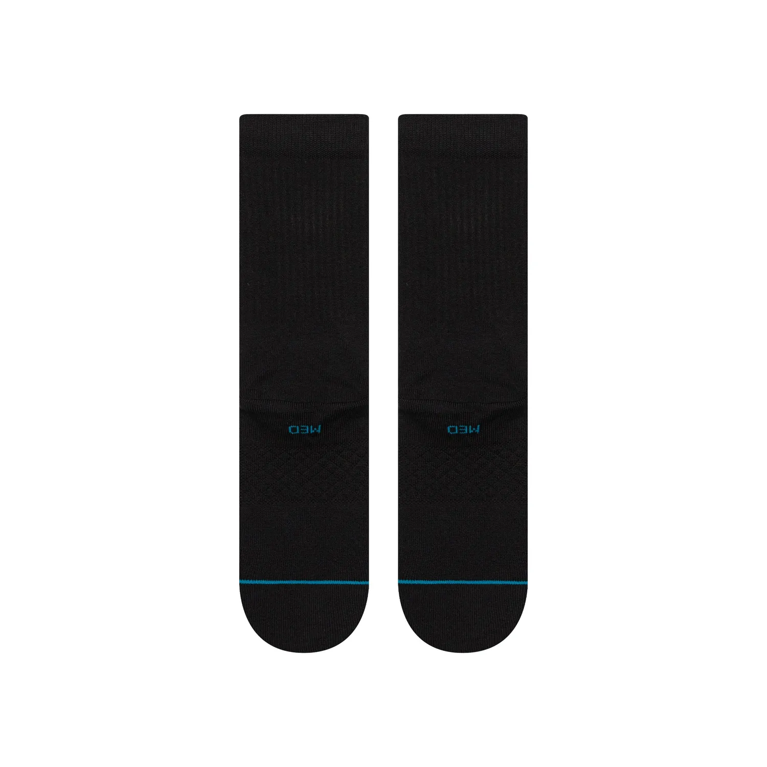 Stance Icon Crew strømper sort hvid bomuld