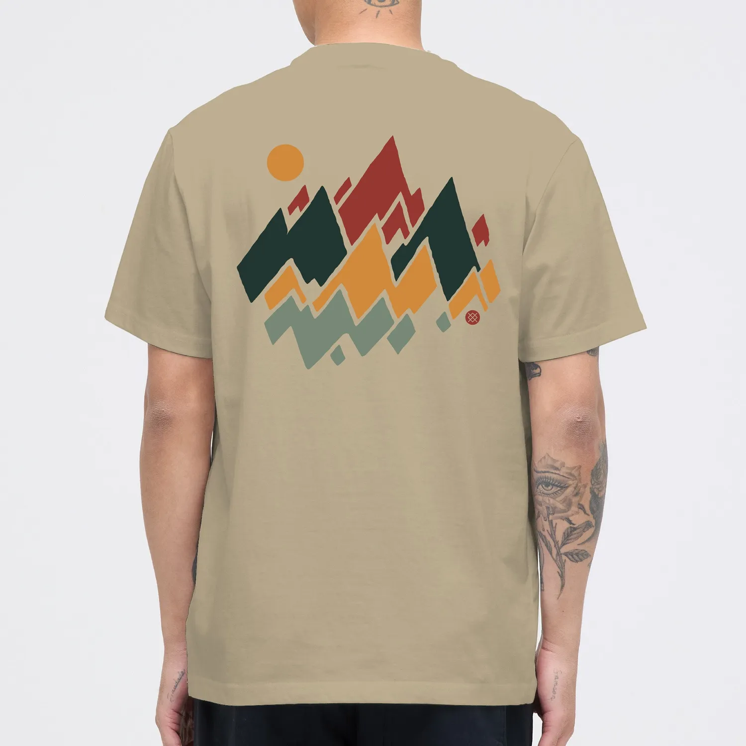 Stance Mountain t-shirt khaki 100% bomuld