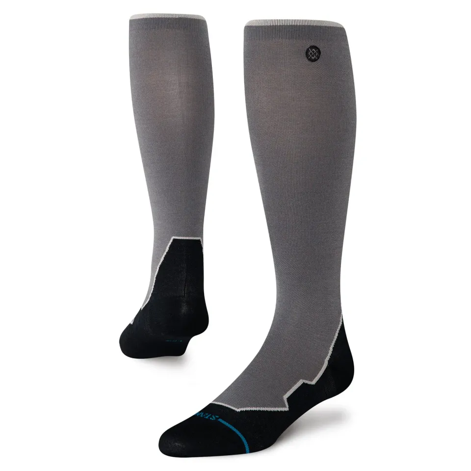 Stance Contrast Seam uld skisok mørkegrå ultralet