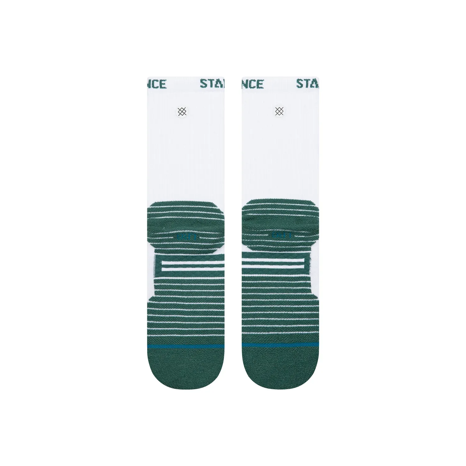 Stance Fairway Ribbed golfsokker hvid nylon