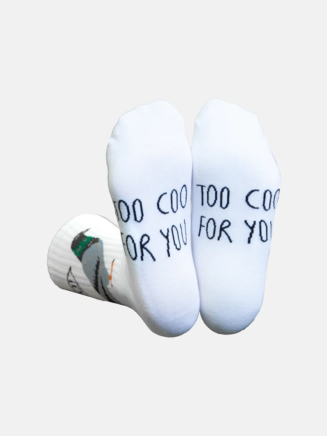 Eat My Socks Pigeon Flat-Pack strømper Too Coo For You bomuld