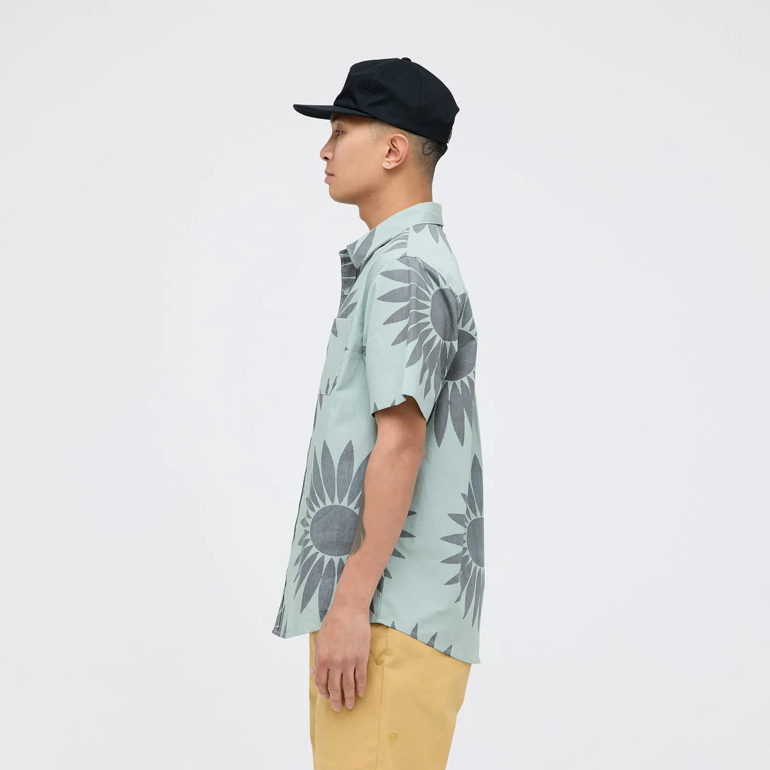 Stance Bales kortærmet skjorte sea green øko