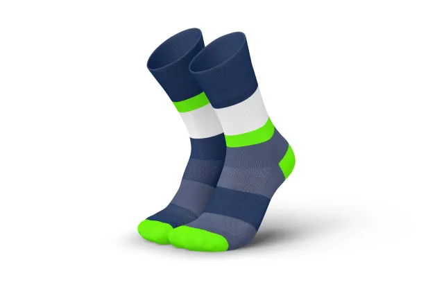 Incylence Running Bands løbesokker navy green åndbare