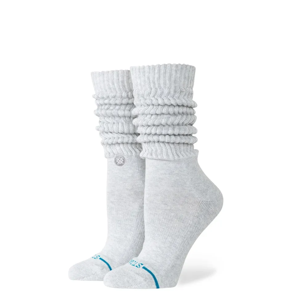 Stance Icon Slouch crew strømper grå bomuld