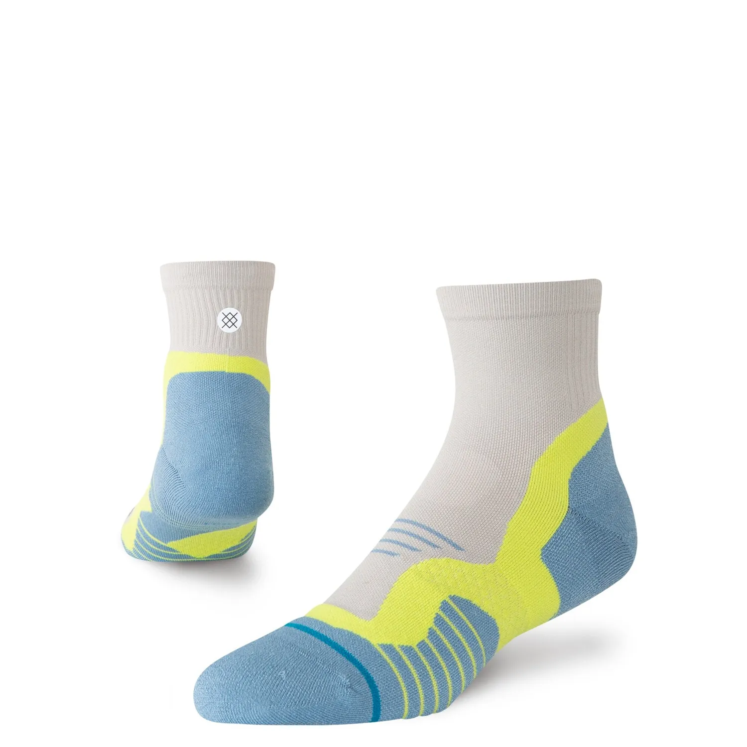 Stance Pace Light Quarter løbestrømper lime lette