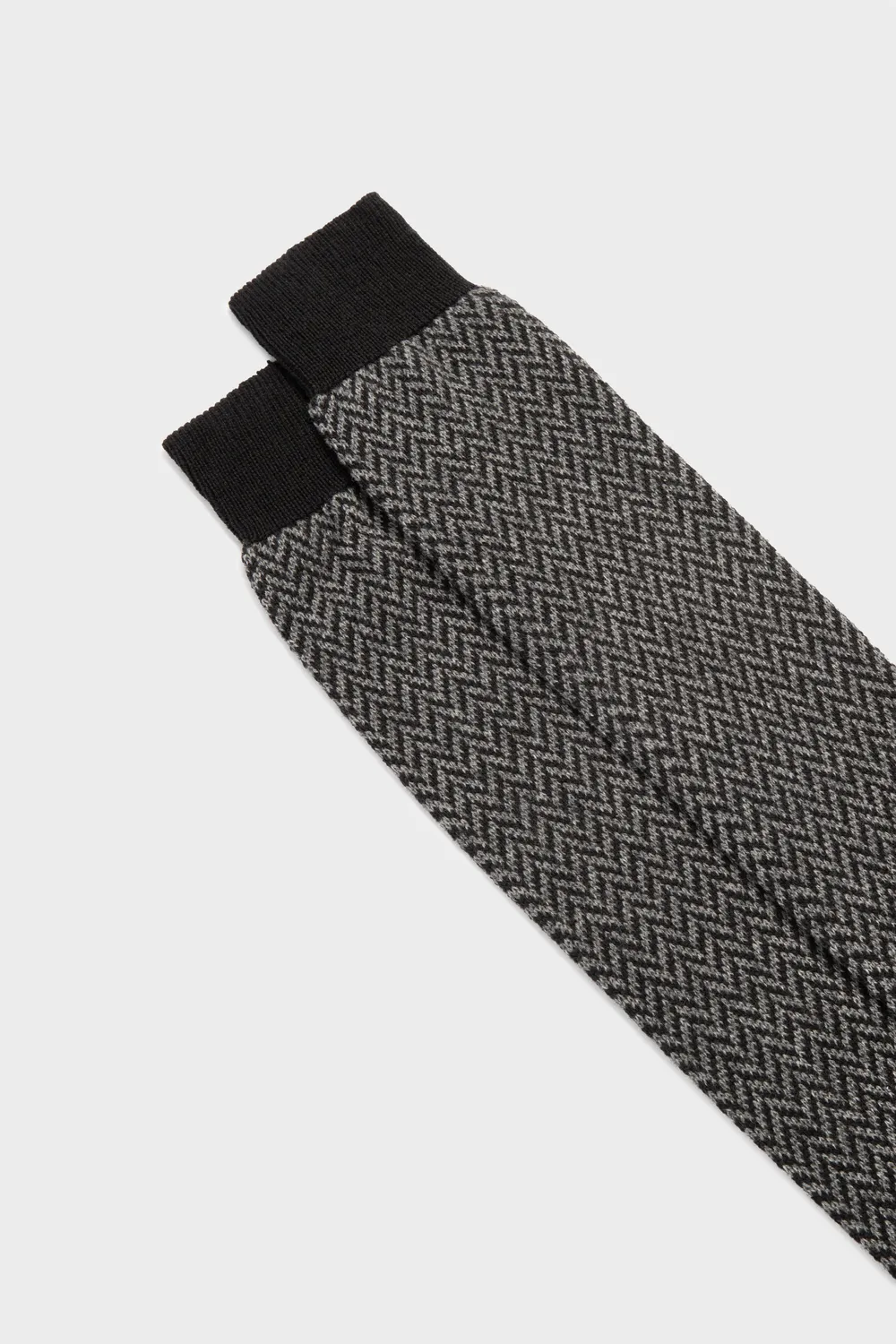Bresciani Davide herresokker sort uld cashmere