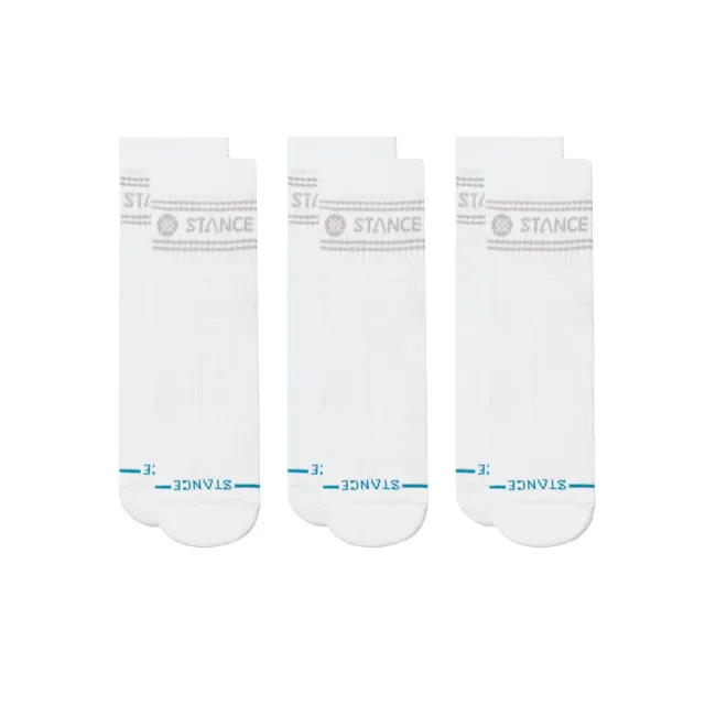 Stance Vital Quarter sokker hvid 3-pak medium