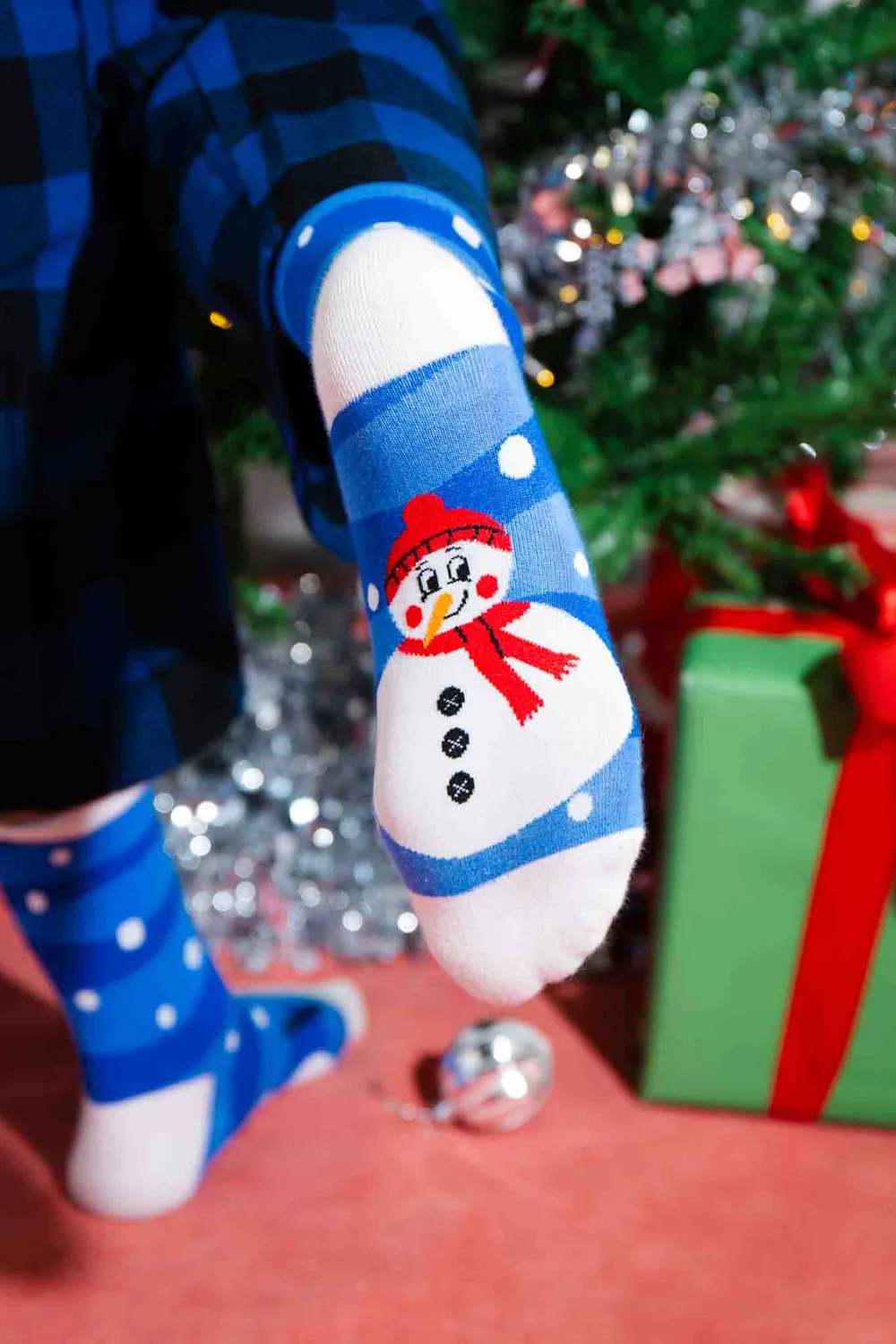 Eat My Socks Xmas Snowman strømper julemotiv