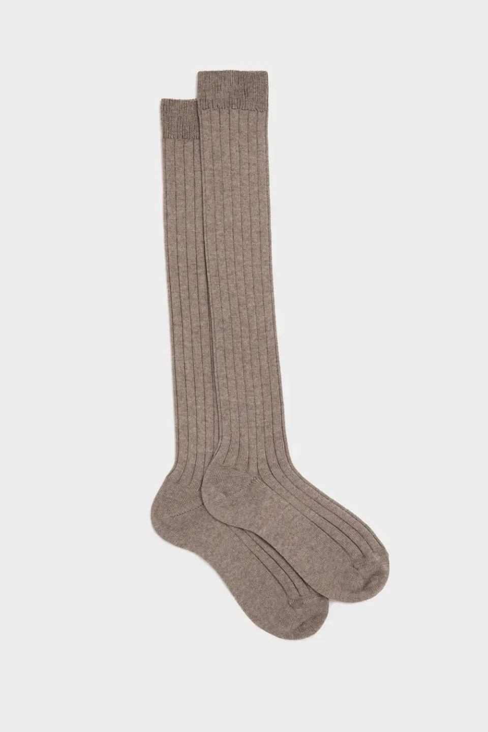 Bresciani Essentials Silvia knæstrømper sand uld