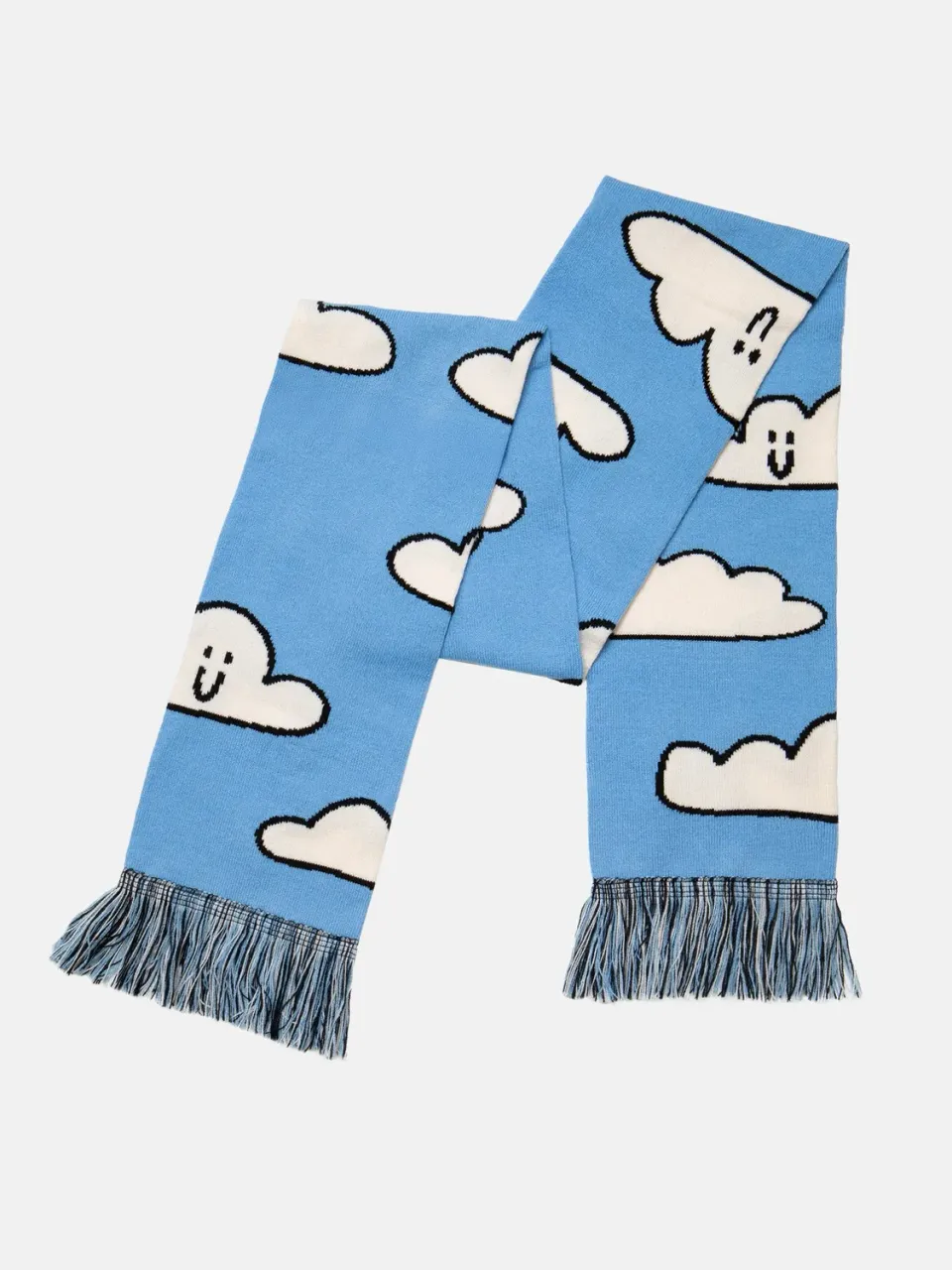 Eat My Socks Cloud Scarf tørklæde hvid sky