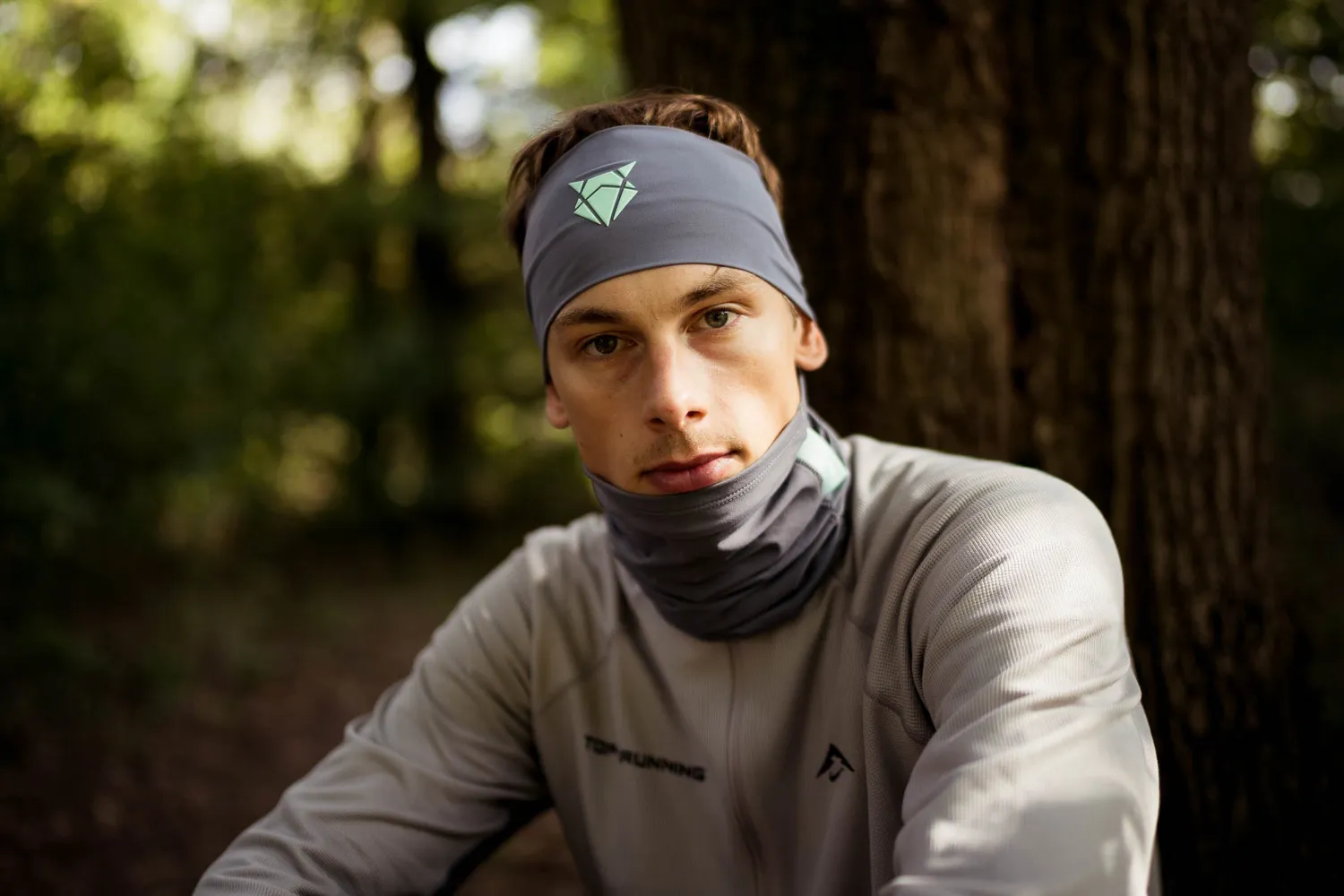 Incylence Headband V3 Grey Mint Green pandebånd Wide bredt