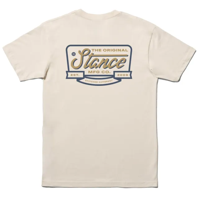 Stance Script Seal t-shirt Canvas bomuld