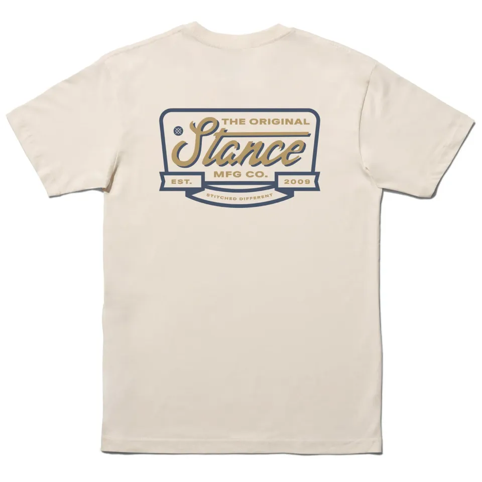 Stance Script Seal t-shirt Canvas bomuld
