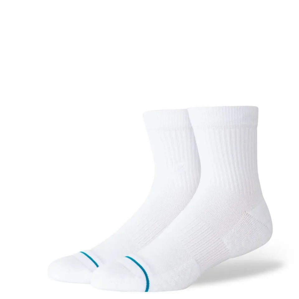 Stance Signature quarter sokker White bomuld