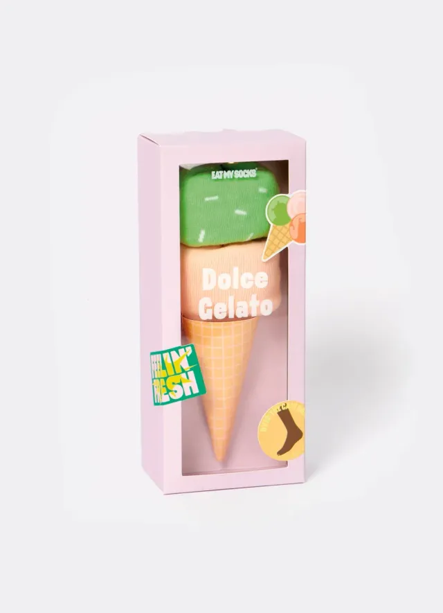 Eat My Socks Dolce Gelato sokker ismotiv