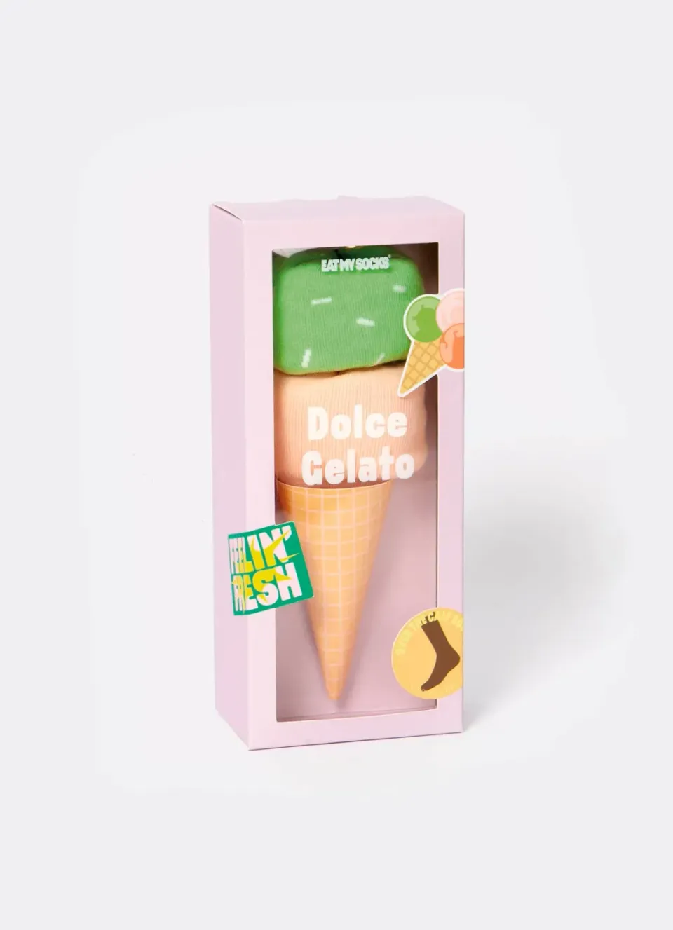 Eat My Socks Dolce Gelato sokker ismotiv